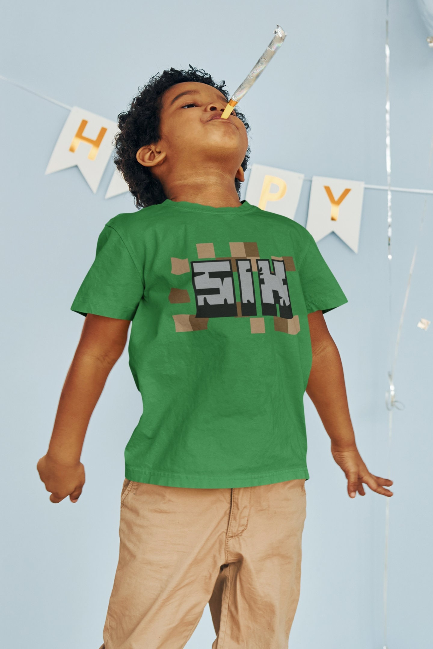 Pixel 6th Birthday Youth Tee