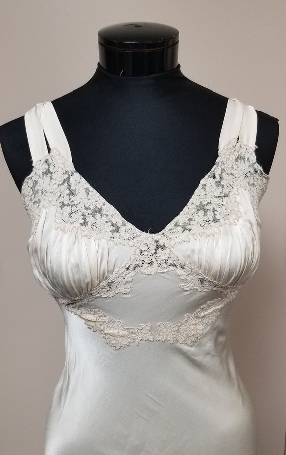 1930's Silk Bias Night Gown