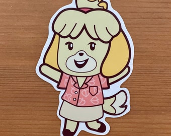 Isabelle Intro Head Tilt Sticker / Animal Crossing New Horizons