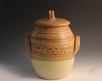 hand made lidded Jar