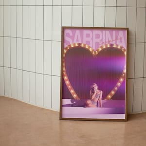 Sabrina Carpenter | Emails I Can't Send | Aesthetic Print| Typographic Wall Art| Pink Preppy Print| Bedroom, Dorm Poster |Positivity Print