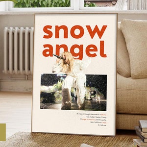 Renee Rapp Snow Angel album aesthetic lyric print | Typographic Wall Art| Concert photography | Bedroom Dorm Poster | Gift for her | Lesbian