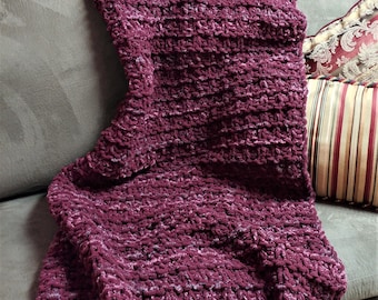 Afghan/Throw - Hand-Knitted