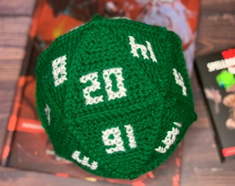 D20 (20-sided die) Crochet PATTERN - US Terms