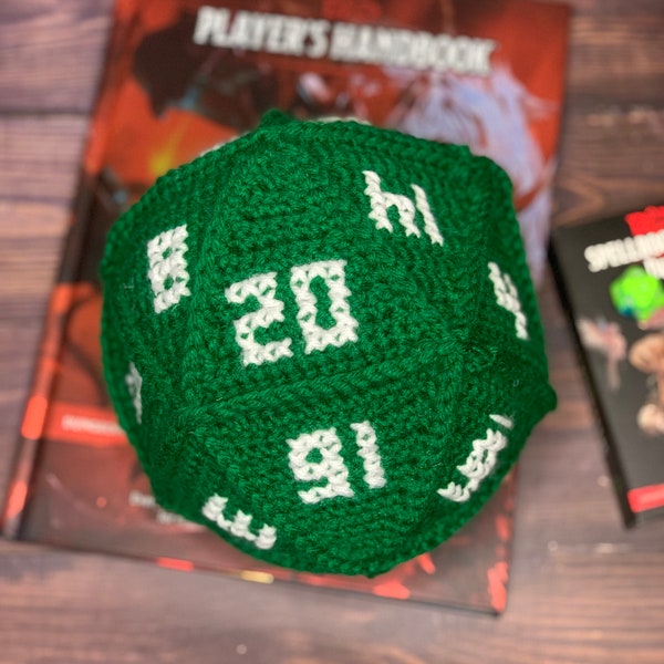 D20 (20-sided die) Crochet PATTERN - US Terms