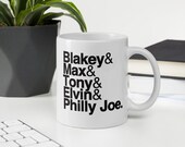 Jazz Drummer Mug - Art Blakey, Max Roach, Elvin Jones, Tony Williams, Philly Joe Jones