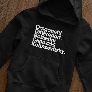Double Bass Concerto Composers Pullover Hoodie