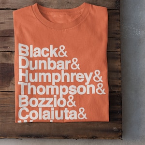 Drummers of Frank Zappa T-shirt - Black, Dunbar, Humphrey, Thompson, Bozzio, Colaiuta