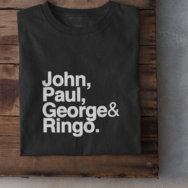 Beatles Shirt - John Lennon, Paul McCartney, George Harrison, and Ringo Starr