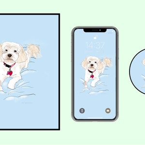 Custom Dog Sketch Illustration