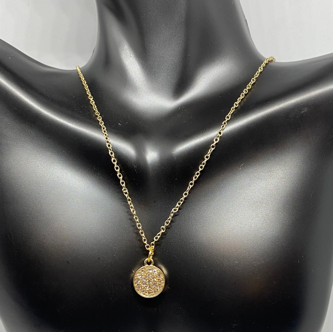 Vision Necklace Vision Charm Rhinestone Charm Rhinestone Etsy