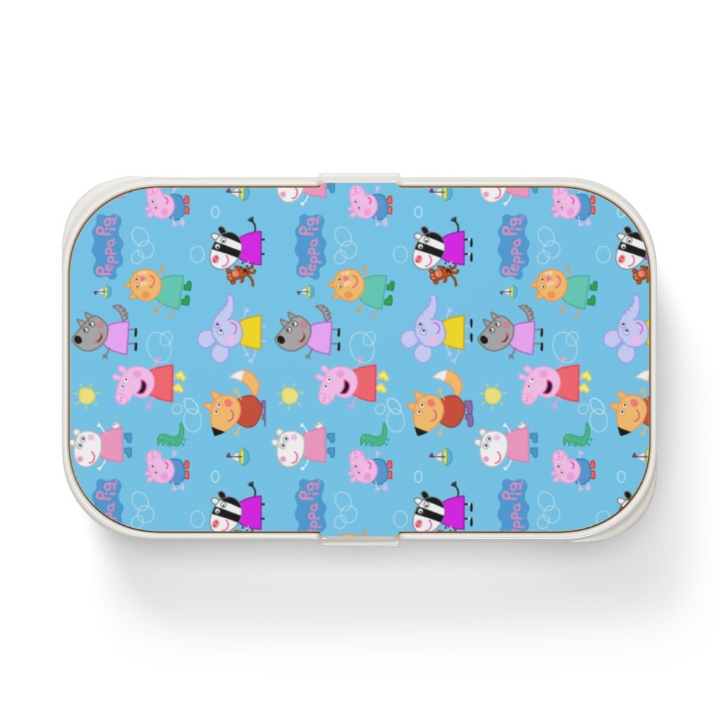 PEPPA PIG e-One Girls Pink Lead-Free Dual-Chamber Lunch Tote Kit Box  $24 NWT 