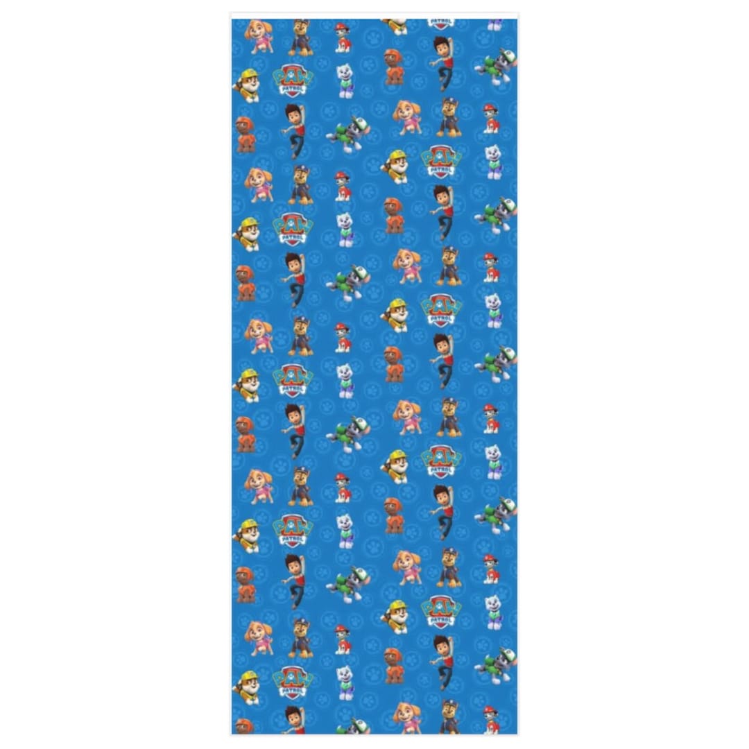 Paw Patrol Wrapping Paper Wrapping Paper for Kids Gift Etsy