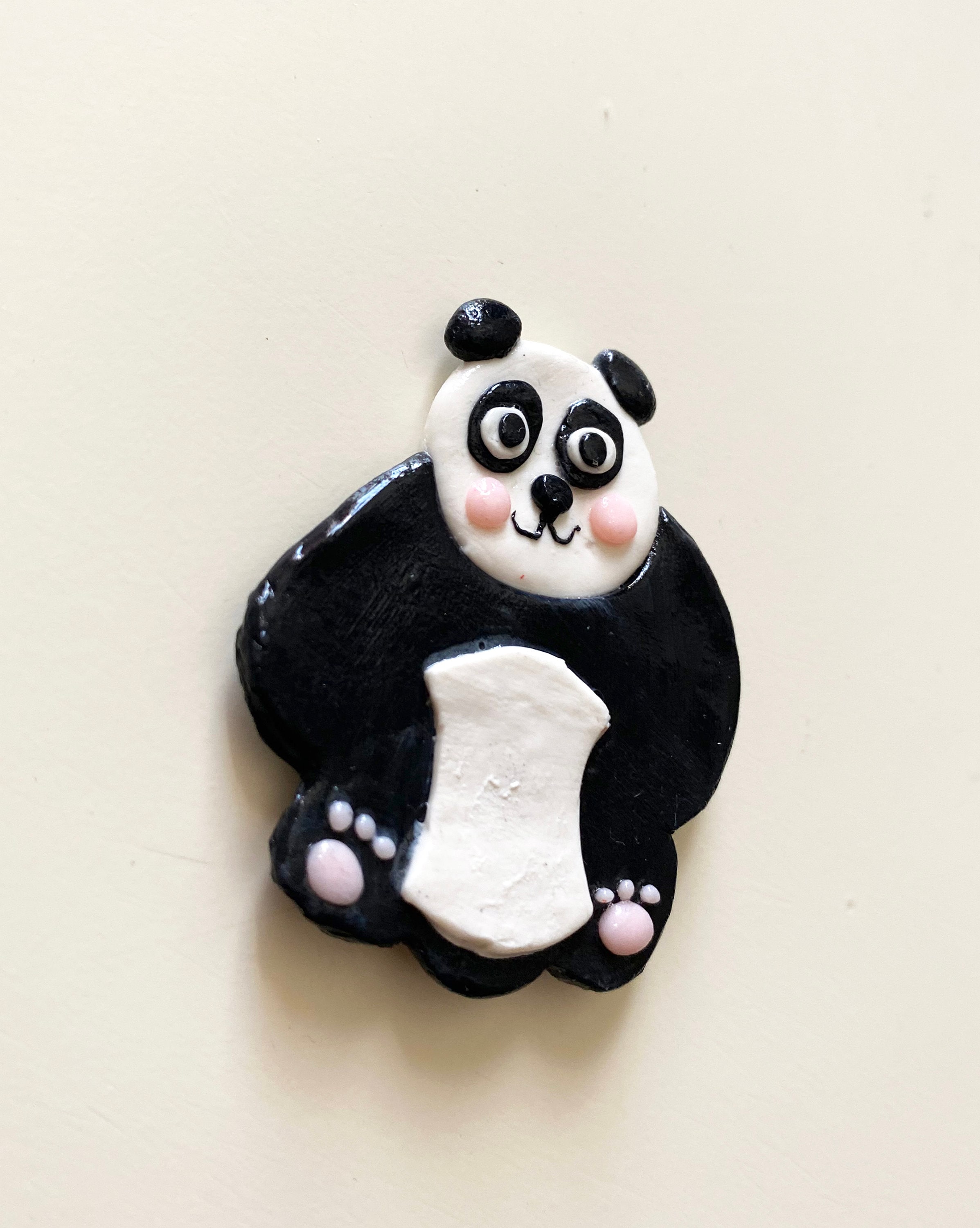 Panda Polymer Clay Refrigerator Etsy UK