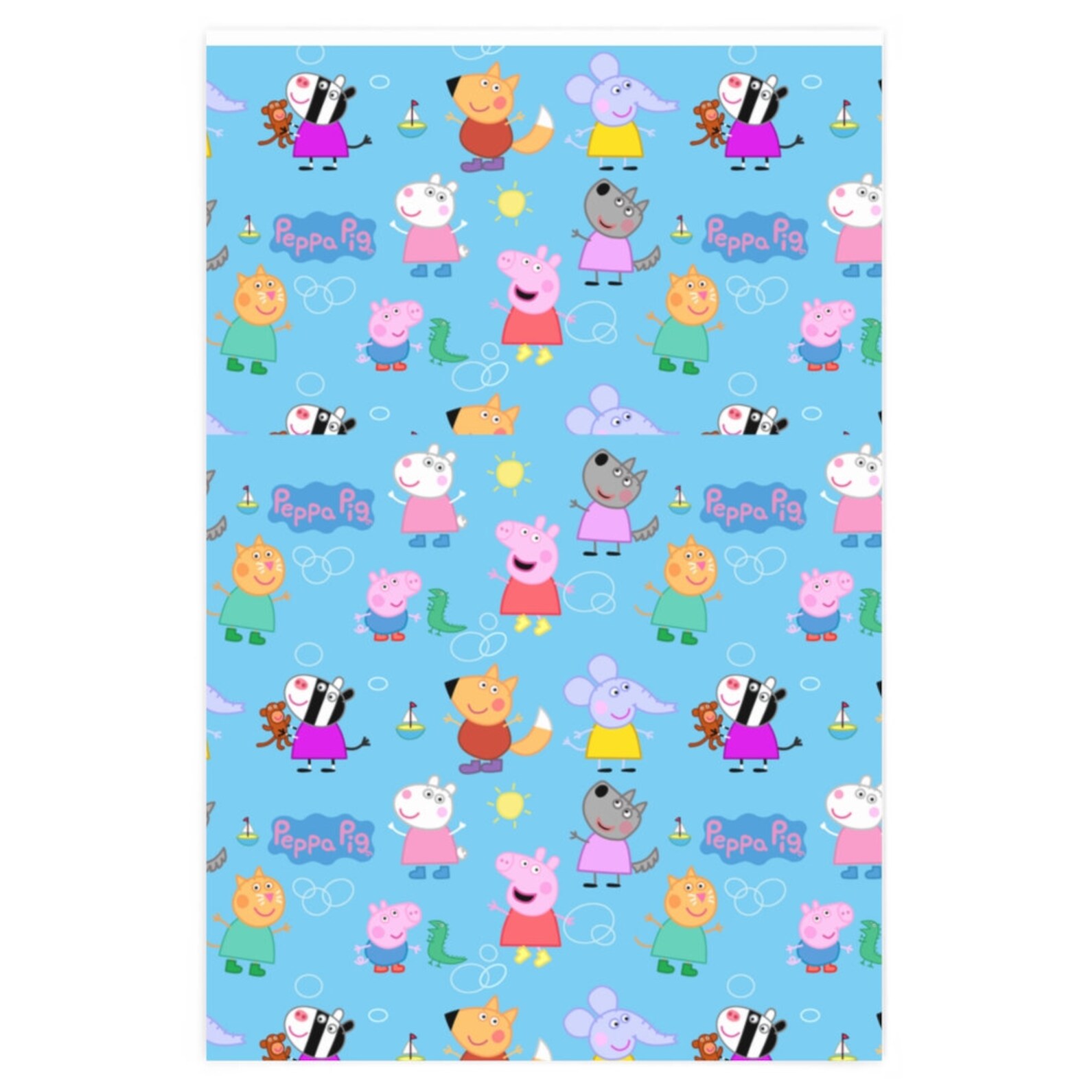 Peppa pig Wrapping Paper Etsy