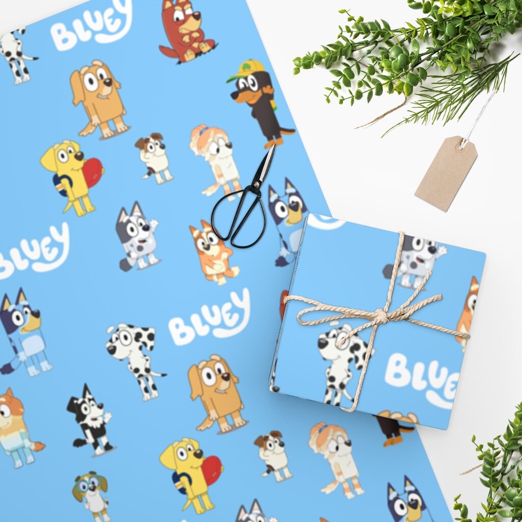 Bluey Wrapping Paper bluey gift wrapper wrapping paper for Etsy