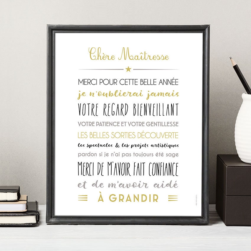 Poster Maîtresse Cadeau