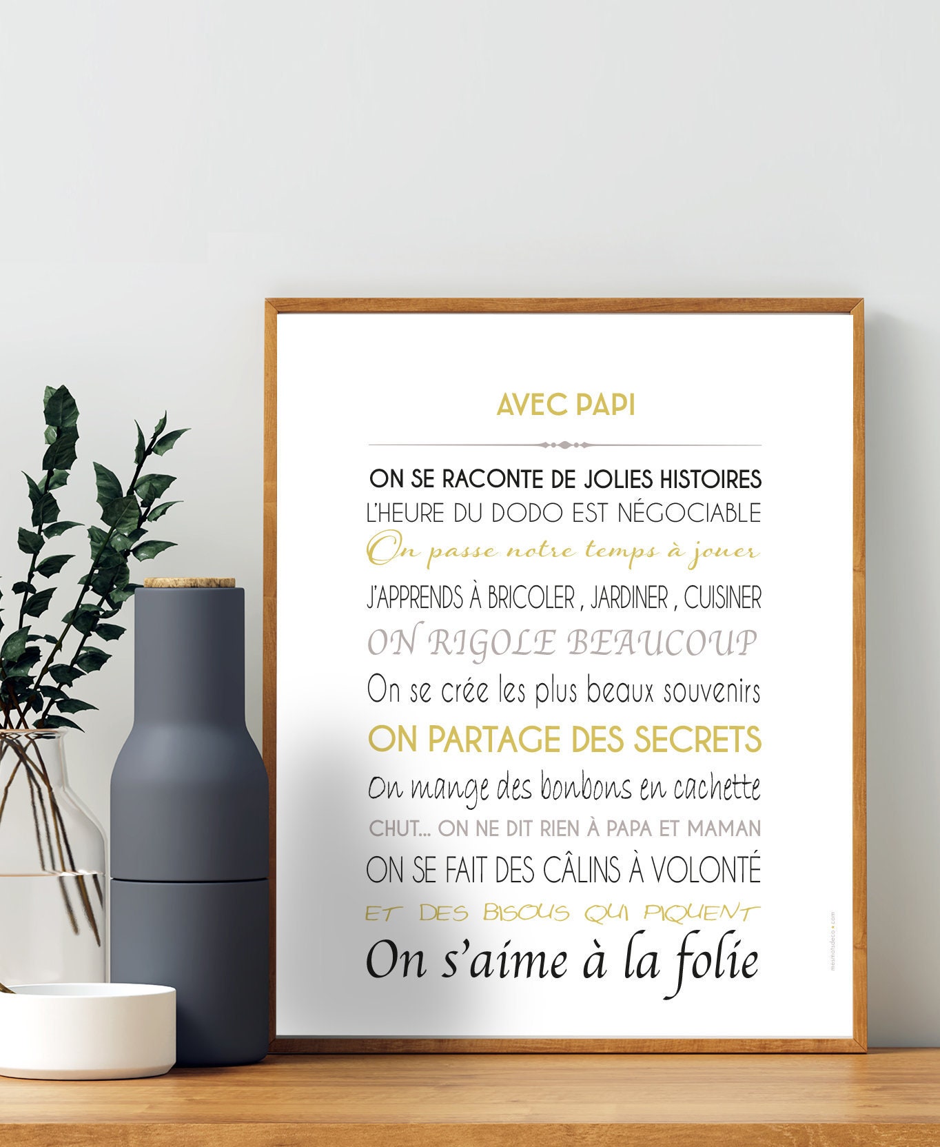Affiche Décorative Papi