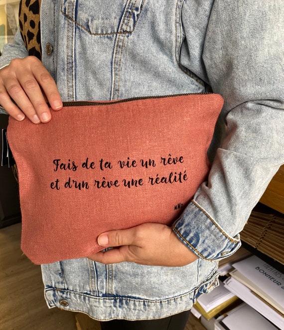 Pochette 2025 lin personnalisable