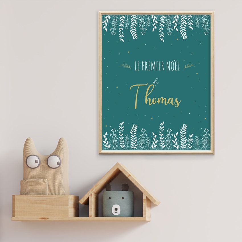 Affiche Mon Premier Noël Vert