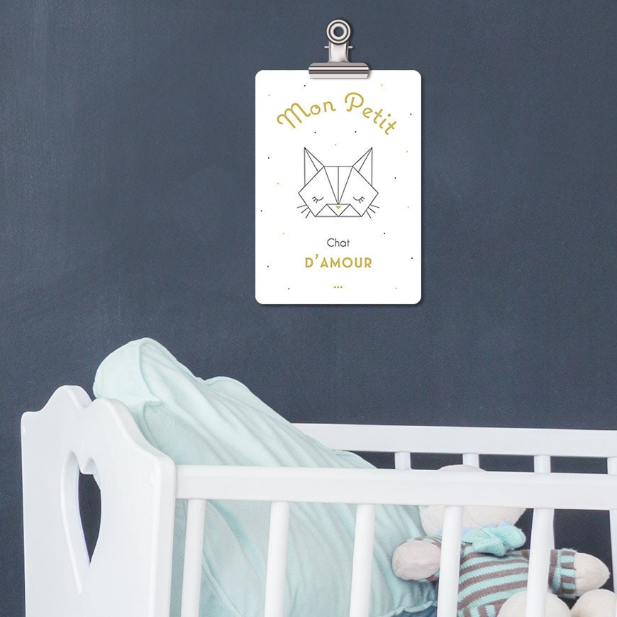 Carte Décorative Mon Petit Chat