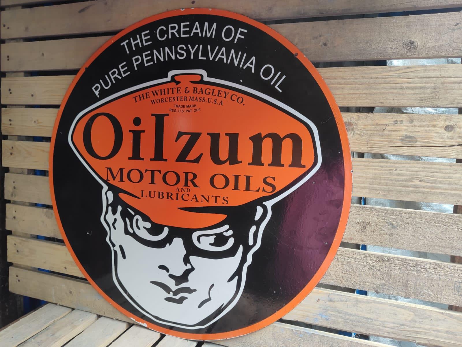 Enamel Porcelain Signs Oilzum - Etsy
