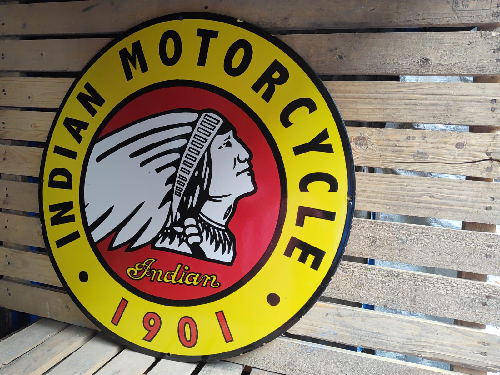 Antique Indian Motorcycle Sign - Etsy