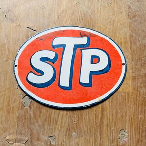 Antique Rare STP 12x9.2 Inches Vintage Enamel Single Sided Advertising ...