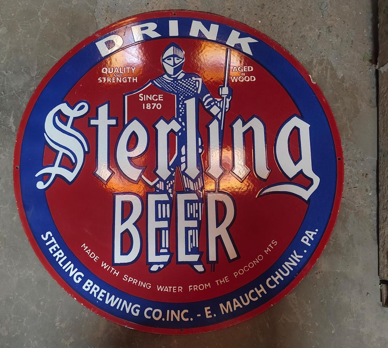 sterling beer sign　ビンテージ　ビール　サイン　看板 Sterling Beer Sign | eBay