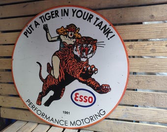 Esso Put A Tiger in Your Tank Vintage Style Sign - Etsy