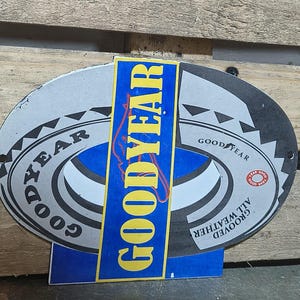Antique Goodyear Sign - Etsy