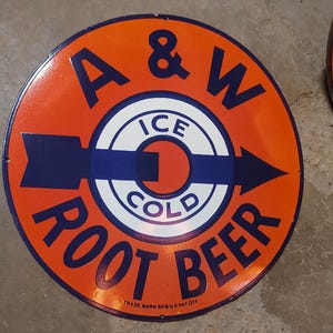 A & W Root Beer Sign - Etsy