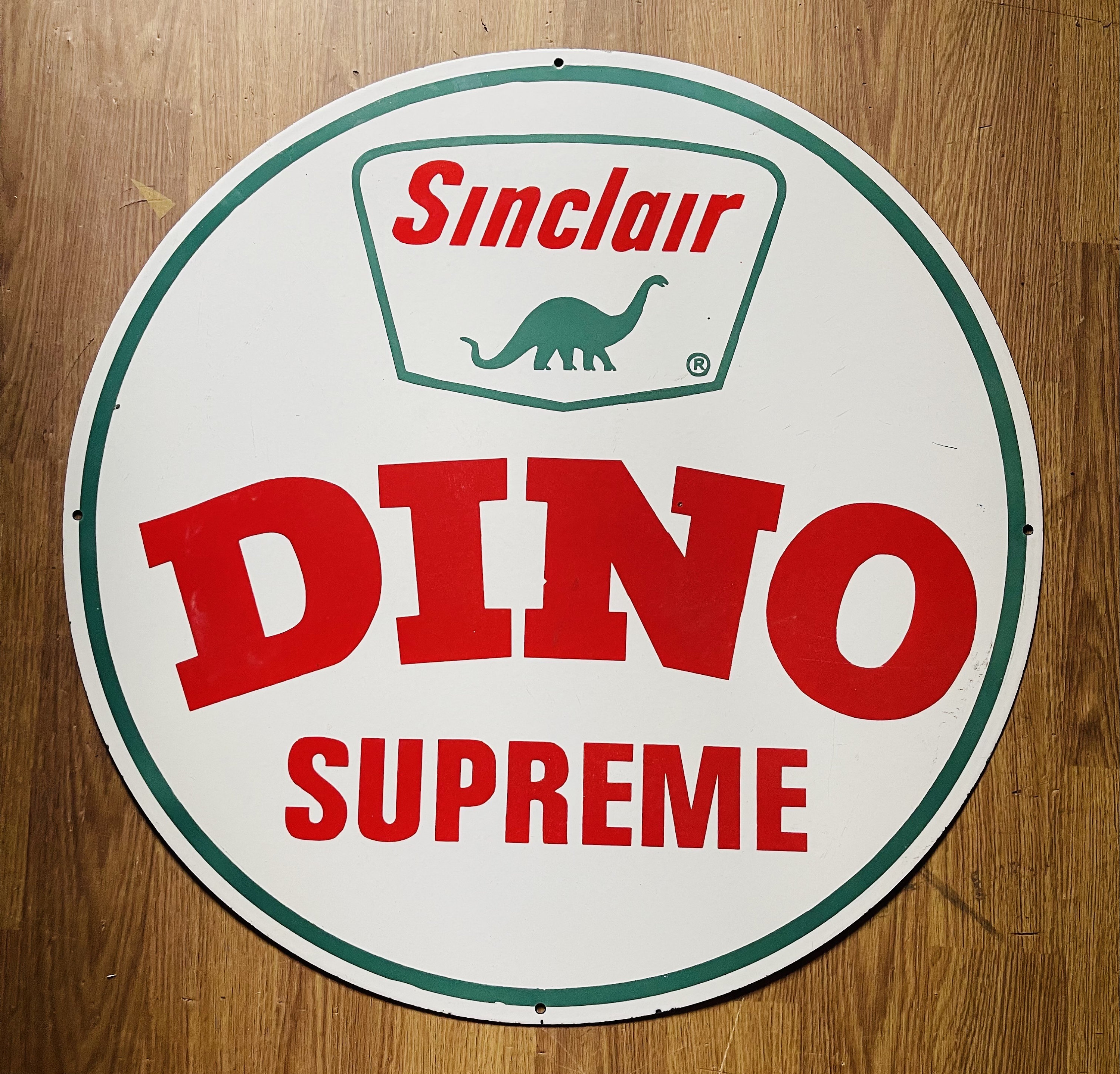 Sinclair Dino Sign Porcelain - Etsy
