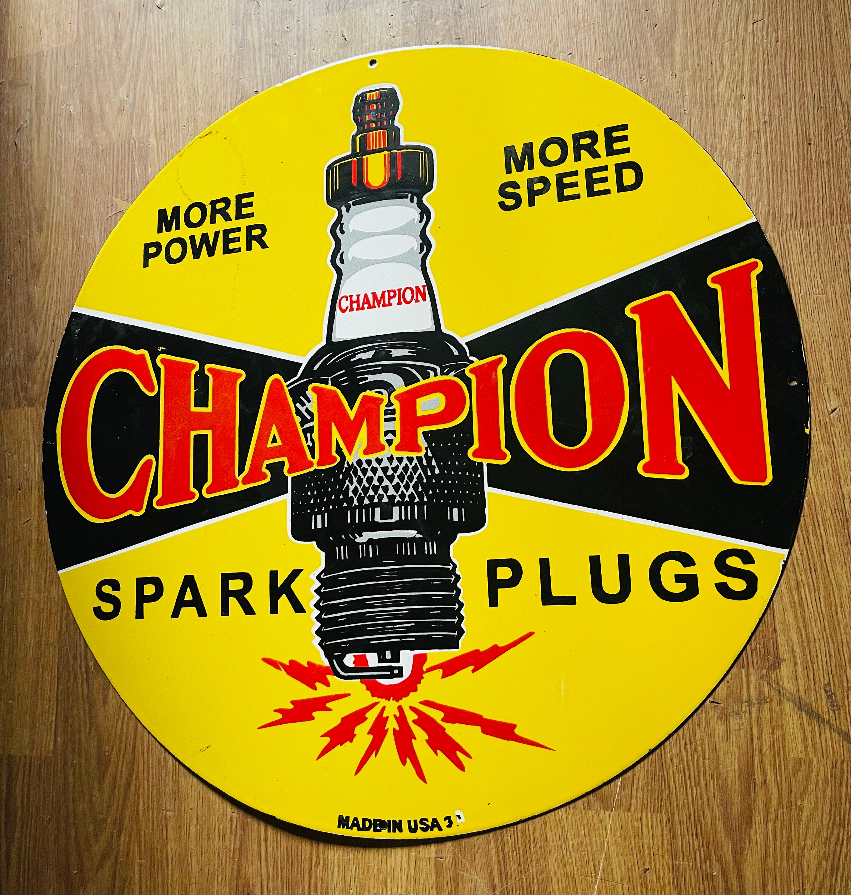 Champion Spark Plugs Vintage Enamel Advertising Porcelain Sign - Etsy