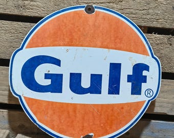 Gulf vintage sign ガレージ、店舗に！USAヴィンテージサイン Gulf vintage sign ガレージ、店舗に！USAヴィンテージサイン