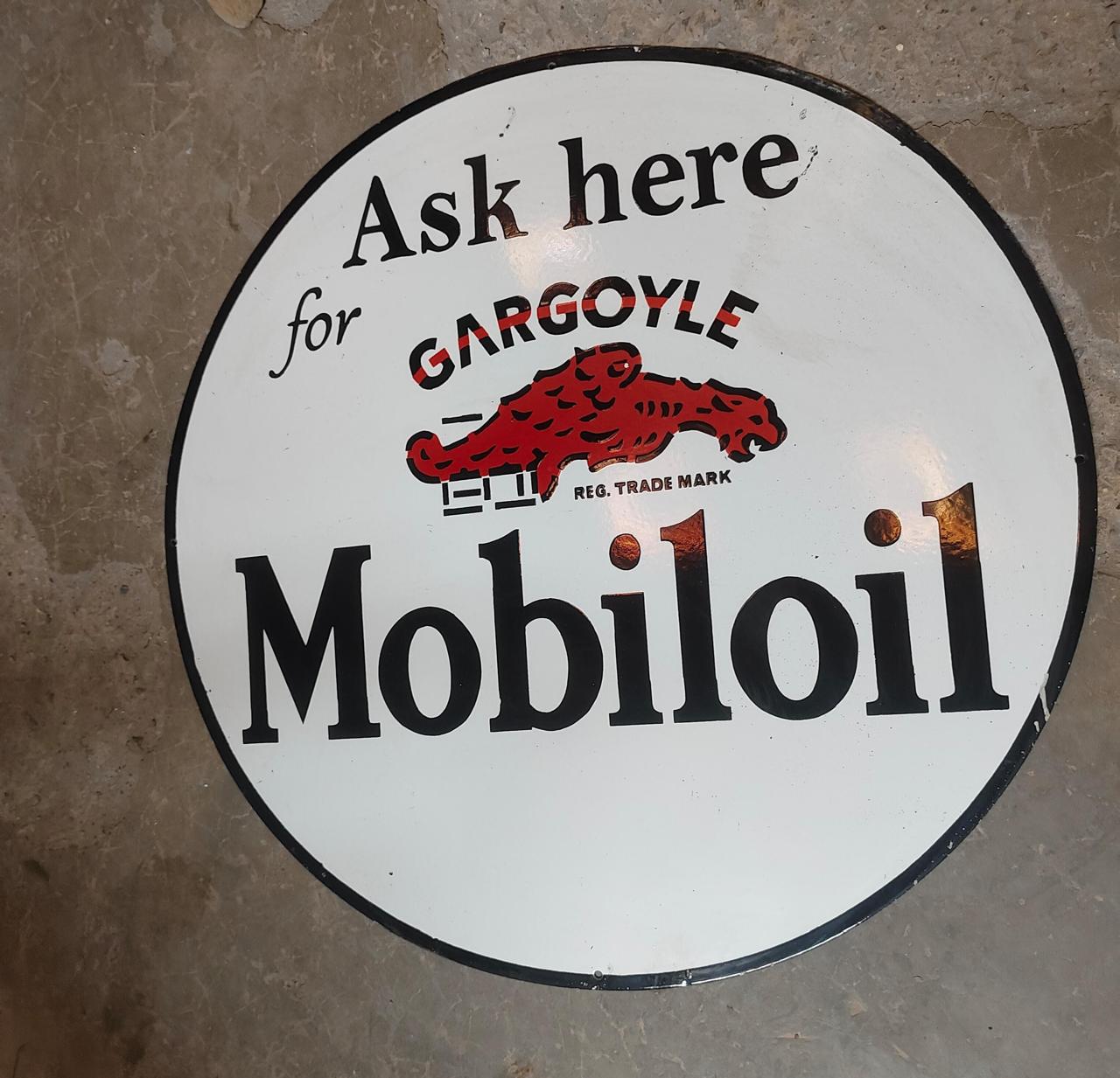 Mobile oil Gargoyle ヴィンテージ看板