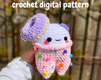 PATTERN ONLY Sweet Tooth Crochet Pdf Pattern English Pattern US Terminology Doughnut / Donut, Plushie Toy Crochet Amigurumi