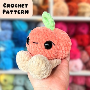 Peach Amigurumi Crochet Pattern, US Terms (PDF Pattern)