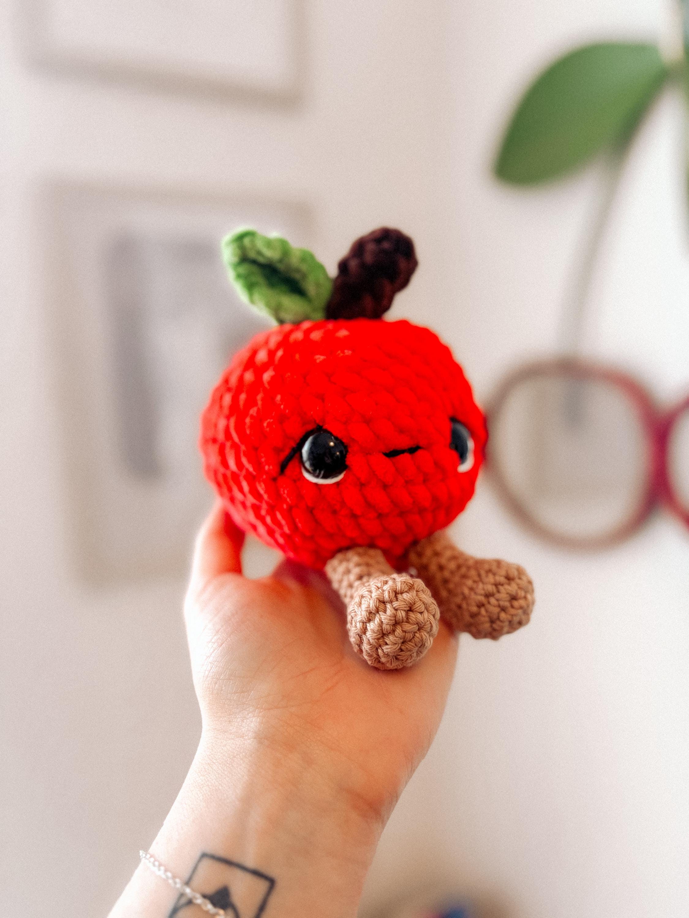 Apple With Legs Crochet Pattern Amigurumi Fruit Plush Toy US