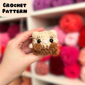 PATTERN ONLY No Sew Hamster Pocket Pet Crochet Amigurumi English Pattern US Terminology Henry the Hamster Plushie Pattern, Plush Toy