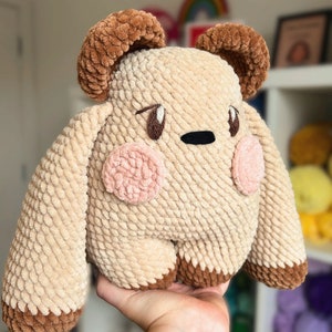 PATTERN ONLY Huggie Bear Crochet Amigurumi English Pattern US Terminology, Teddy Bear Plushie Pattern, Plush Toy zdjęcie 3