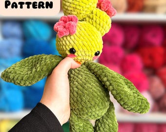PATTERN ONLY Cactus Flower Baby Crochet Amigurumi, English Pattern