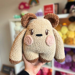 PATTERN ONLY Huggie Bear Crochet Amigurumi English Pattern US Terminology, Teddy Bear Plushie Pattern, Plush Toy image 2