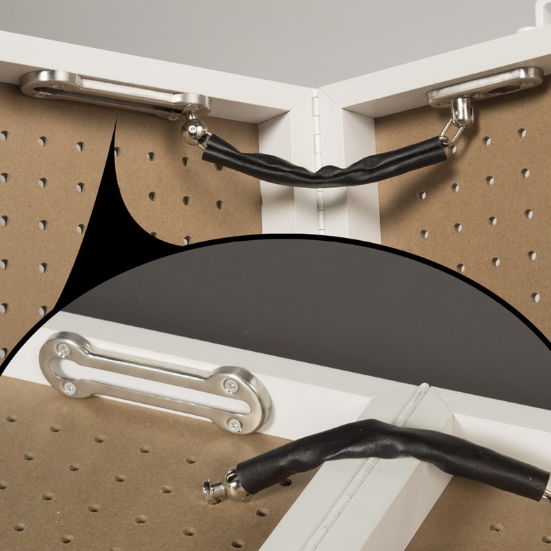 White Folding Pegboard Display Case Etsy