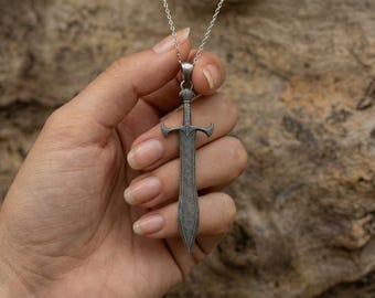 Bandmax Collana Uomo con Cavalieri Templari Croce, Argento Rotondo Collana Uomo Acciaio Ciondolo con Croce di Gerusalemme, Gioielli Religiosi per Cristiani