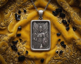 Valkyrie Warrior Necklace – Sterling Silver Norse Mythology Pendant – Viking Jewelry Gift for Men & Women