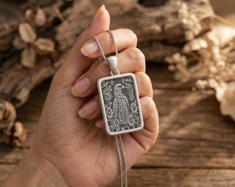 Silver Eagle Necklace – Majestic Bird of Freedom Pendant for Men and Women