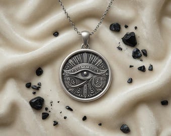 Collar Ojo de Horus de Plata – Colgante con símbolo de protección egipcio para hombres y mujeres