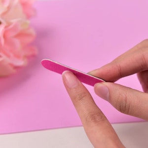 Mini Nail File Double-sided, Pink nail file, black nail file, Nail Accessories, Professional Manicure, Nail Art