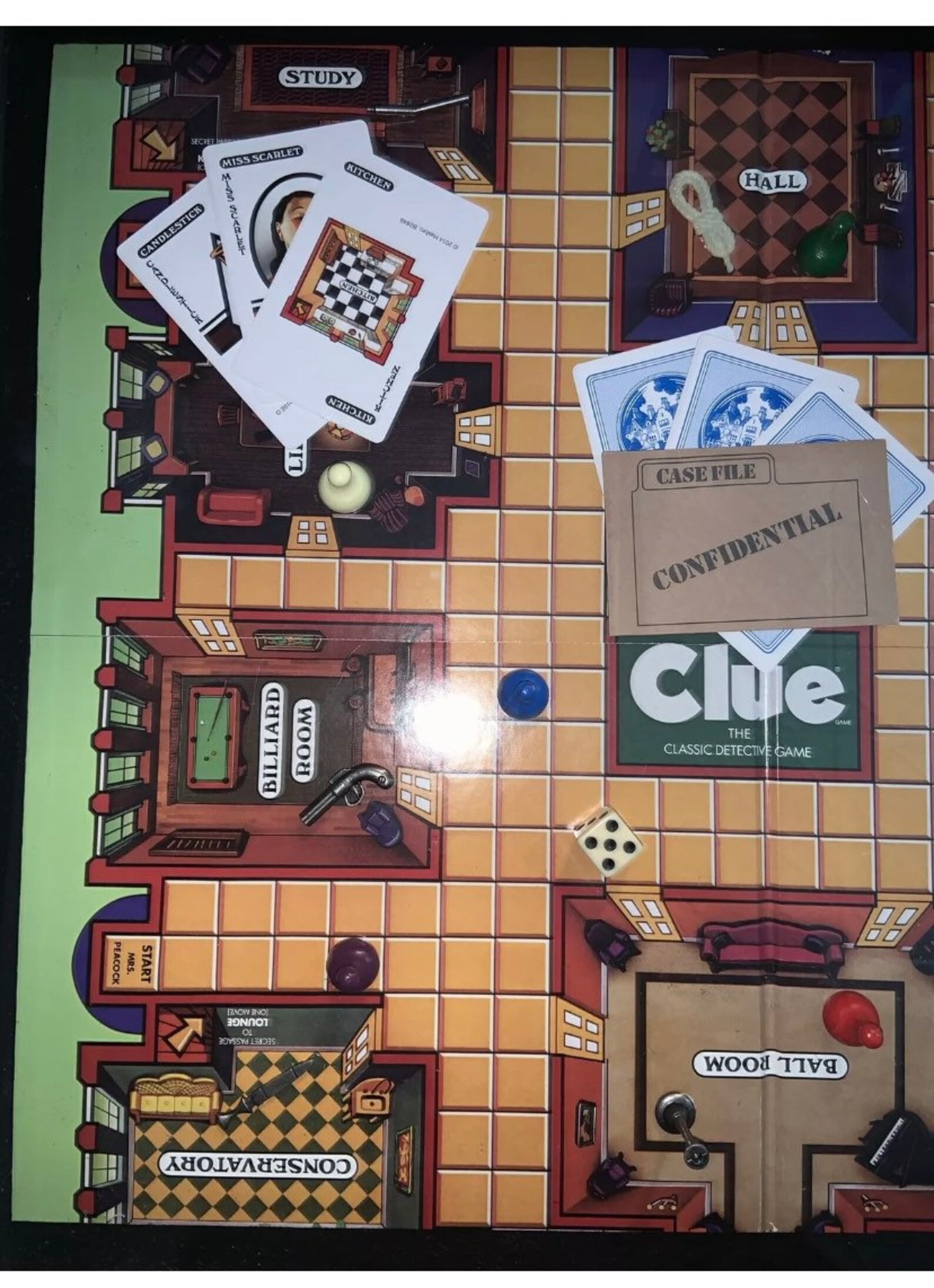 1986 Vintage Clue Game Board Artmancave, Basement, Game Room Decor Etsy